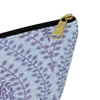 Mumbai Lace Accessory Pouch w T-bottom in Purple